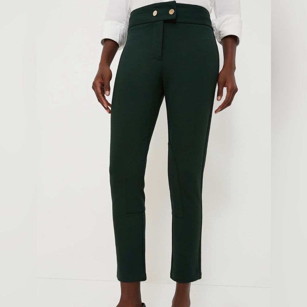 Tuckernuck Bridwell Black Ponte Equestrian Slim Leg Riding Pants Size Small